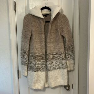 Knit fuzzy cardigan, size medium